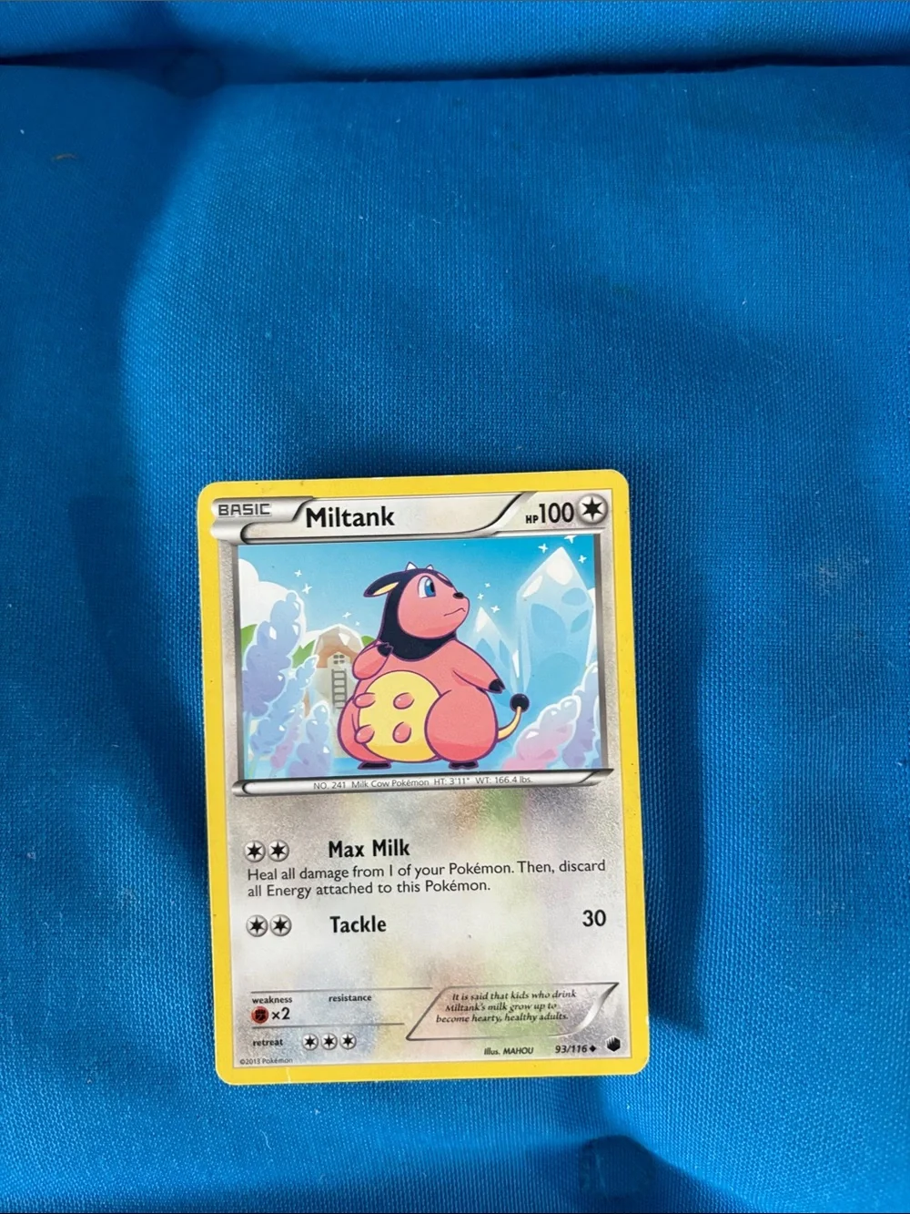 Pokémon Cards Miltank HP 100 2013 NWOTS Common Type Pokemon NWOTS